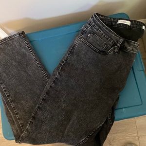 Vigoss Acid Washed Black Denim Jeans